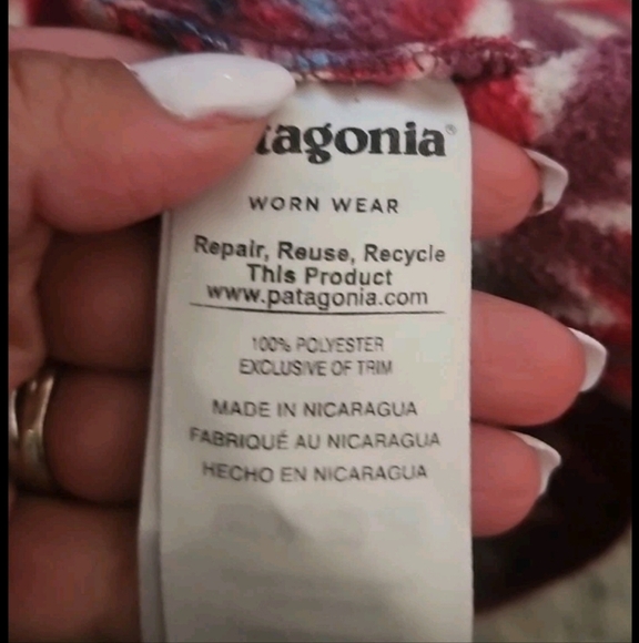 Patagonia Womens Aztec Print  Lightweight Synchilla® Snap-T® Pullover S - Picture 13 of 15
